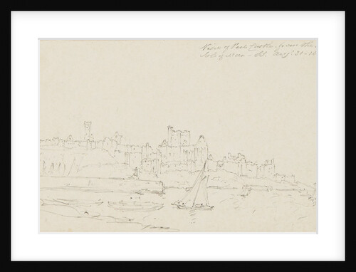 View of Peel Castle From the Beach, Isle of Man by S. Staples