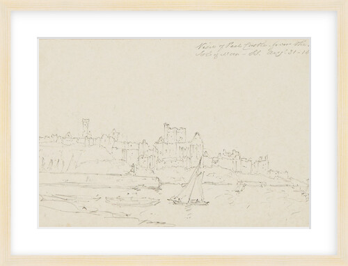 View of Peel Castle From the Beach, Isle of Man by S. Staples