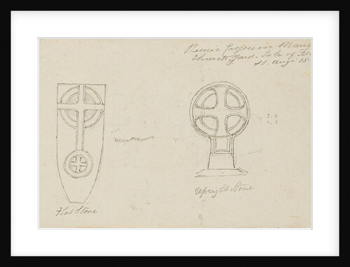 Runic Crosses in Maughold Churchyard, Isle of Man by S. Staples