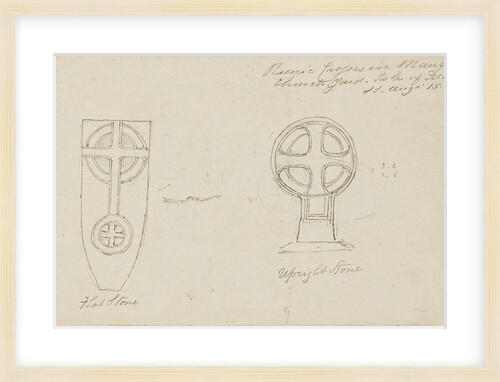 Runic Crosses in Maughold Churchyard, Isle of Man by S. Staples