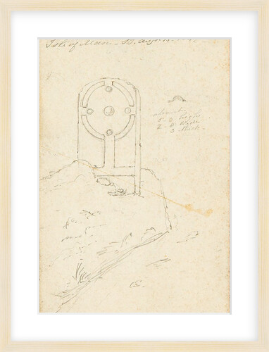 Runic Cross in bank at side of the road from Ramsey to Maughold, Isle of Man by S. Staples