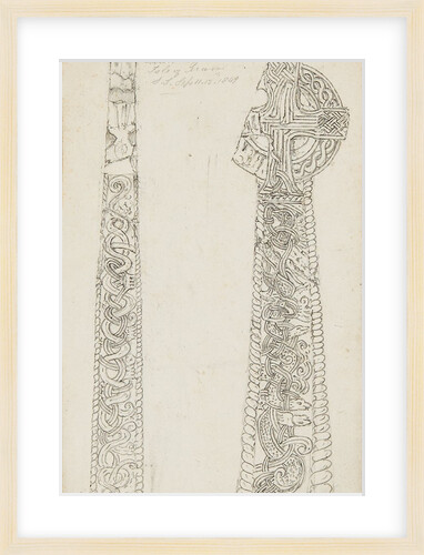 Cross in Braddan Churchyard, north side and west side by S. Staples