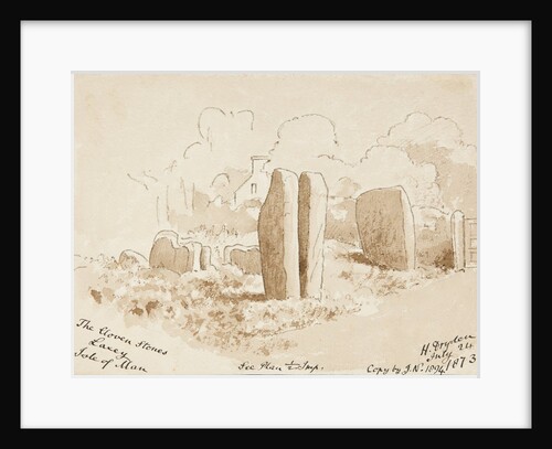 The Cloven Stones Laxey by Henry Dryden