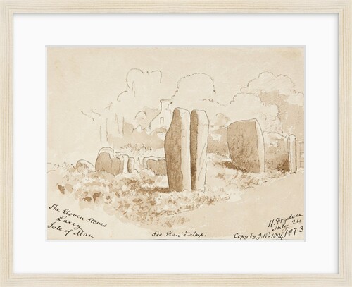 The Cloven Stones Laxey by Henry Dryden