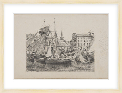 Boats along the North Quay by John Millar Nicholson