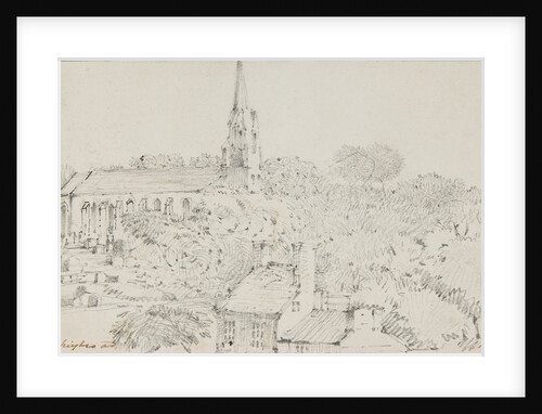 Onchan Church and Churchyard, Isle of Man by Wallis