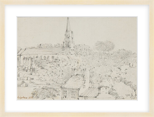 Onchan Church and Churchyard, Isle of Man by Wallis