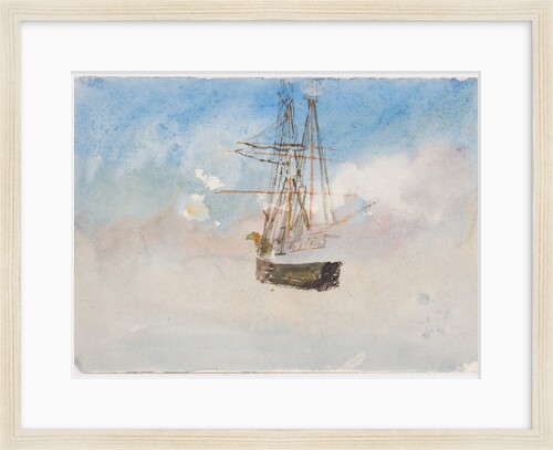 Unfinished coastal scene by John Miller Nicholson