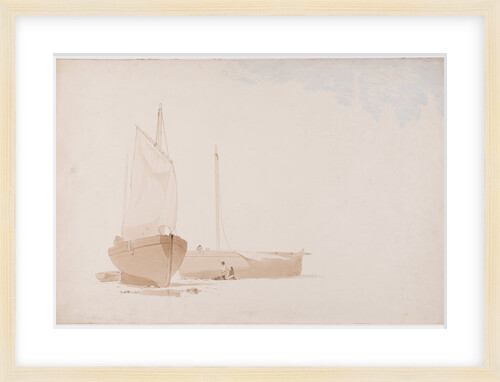 Painting fishing boats by John Miller Nicholson