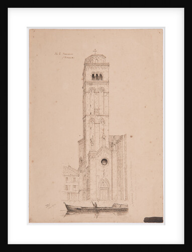 Campanile St Maria Dei Frari, Venice by John Miller Nicholson