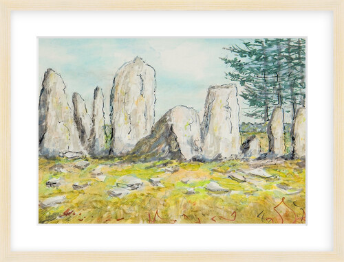 Cashtal yn Ard forecourt, Cornaa by Harold H. Cresswell