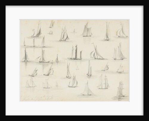 Vessels seen during the Regatta, Douglas Bay - the Tribune and the Iris by Unknown