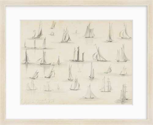 Vessels seen during the Regatta, Douglas Bay - the Tribune and the Iris by Unknown