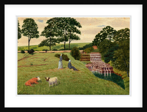 Bank Holiday, Waterfall by Robert Evans Creer