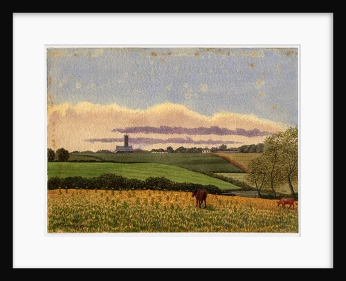 Andreas Church and Ballavoddan by Robert Evans Creer
