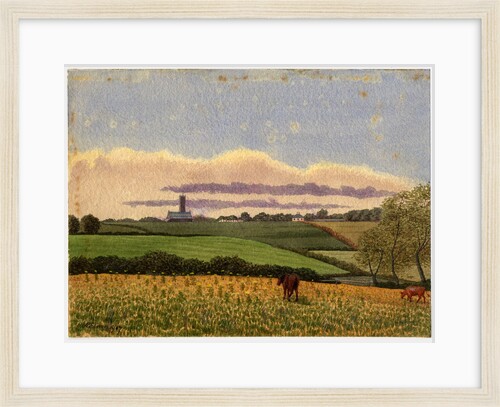 Andreas Church and Ballavoddan by Robert Evans Creer