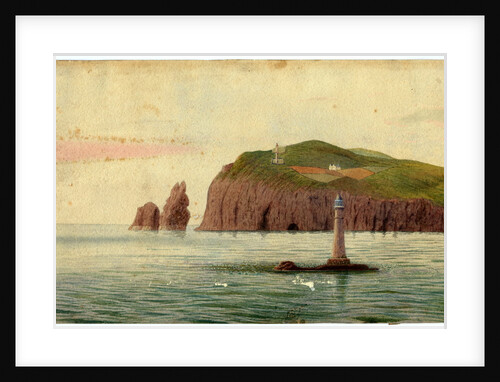 Calf of Man and Chicken Rock Lighthouses by Robert Evans Creer