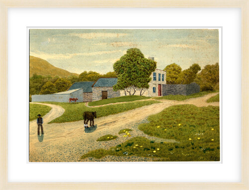 Farmstead Between Corkill's Ballagilley and Ballure Glen by Robert Evans Creer