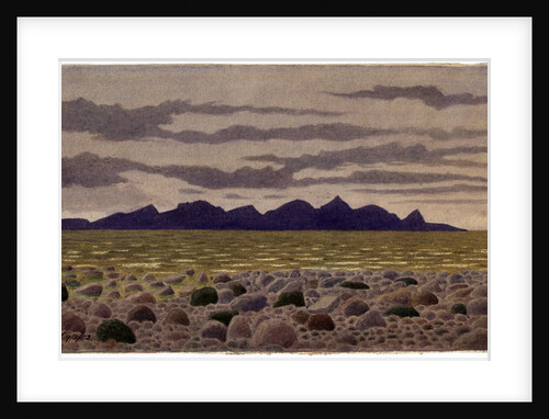 Mountains of Arran From Near Girvan by Robert Evans Creer