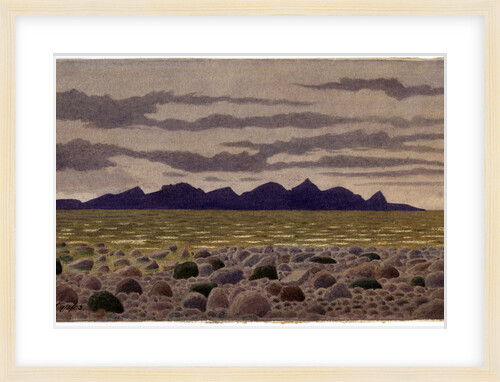 Mountains of Arran From Near Girvan by Robert Evans Creer