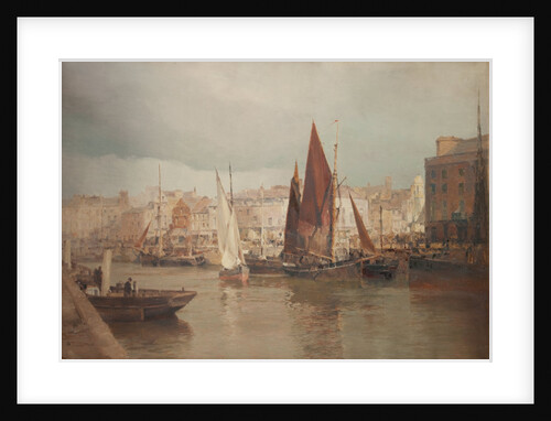 The North Quay with old St Matthew's by John Miller Nicholson