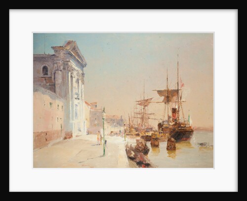 A quay scene, Venice by John Miller Nicholson
