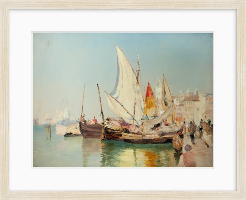 Barges, the Grand Canal, Venice by John Miller Nicholson