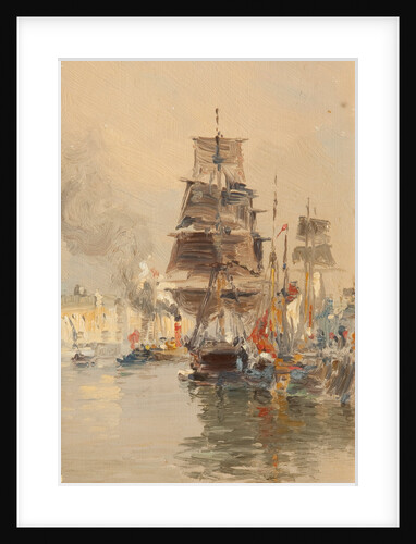 Douglas harbour by John Miller Nicholson