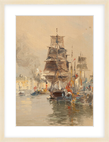 Douglas harbour by John Miller Nicholson