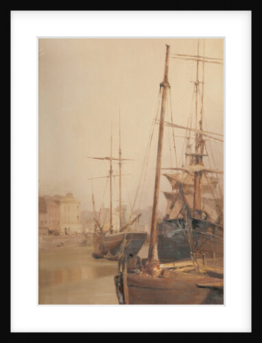 Douglas harbour by John Miller Nicholson