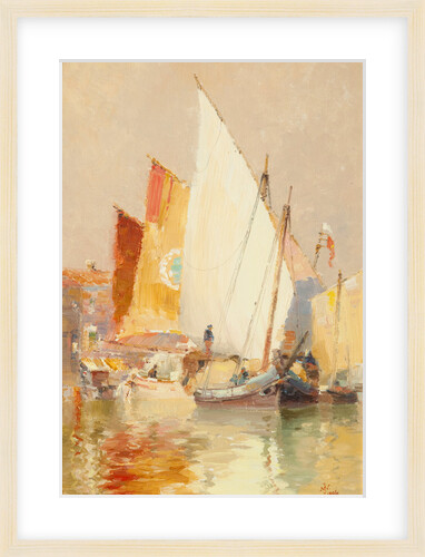 Fishing boats, Venice by John Miller Nicholson