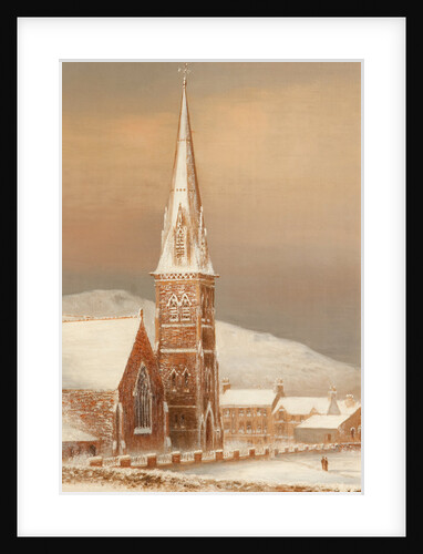 Peel church December 1890 by George Goodwin