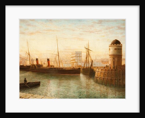 Turning the 'Snaefell' in the Harbour by John Champion Bradshaw