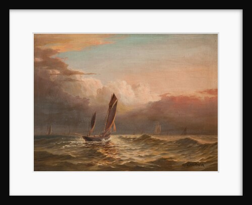 Fishing Boats at Sea by George Goodwin