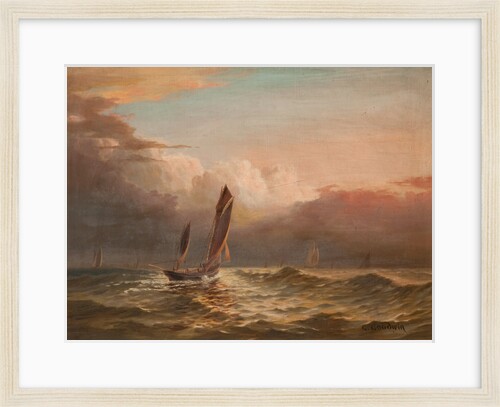 Fishing Boats at Sea by George Goodwin