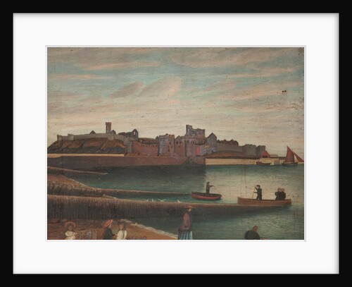 Peel Castle and Harbour by Robert Gell
