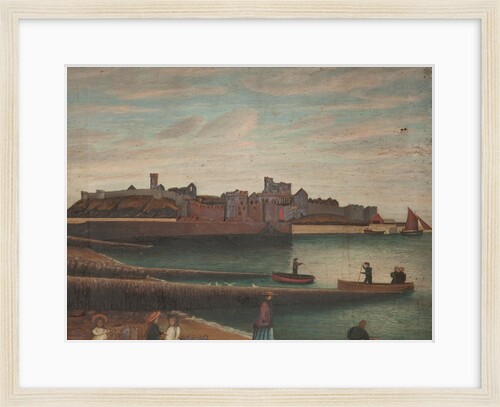 Peel Castle and Harbour by Robert Gell