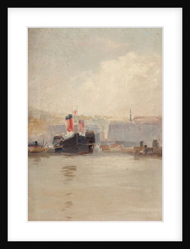 Red-funnelled steamer by John Miller Nicholson
