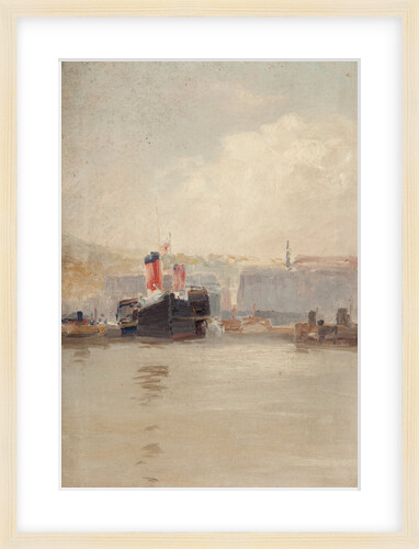 Red-funnelled steamer by John Miller Nicholson