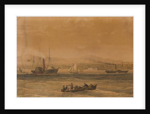 Douglas Bay; Castle Mona & Mountains in background Tynwald by Unknown