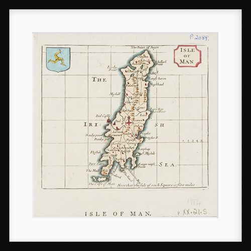 1777 edition of Isle of Man map publication 1695 by Unknown