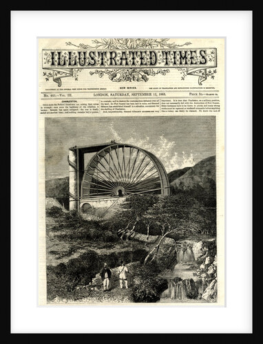 Gigantic water wheel at Laxey, Isle of Man by Illustrated Times