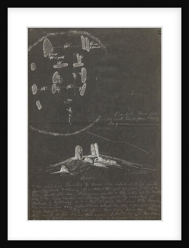 Plan of the Cloven Stones one mile south of Laxey by Lukis