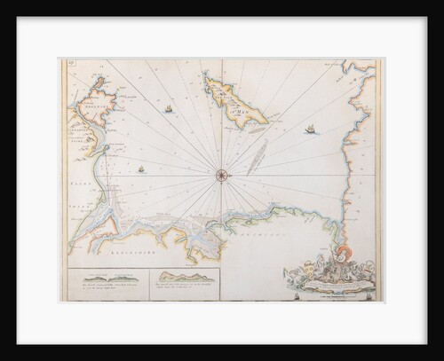 Chart of part of the Irish Sea including the Isle of Man by Greenvile Collins