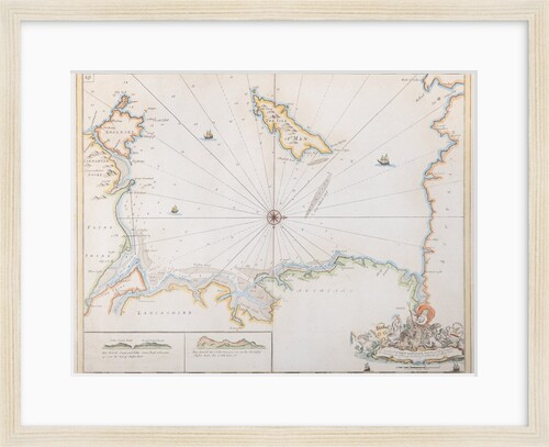 Chart of part of the Irish Sea including the Isle of Man by Greenvile Collins