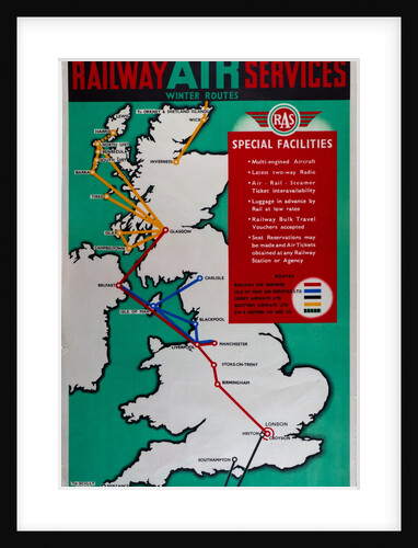 Railway Air Services Winter Routes by Railway Air Services Ltd.