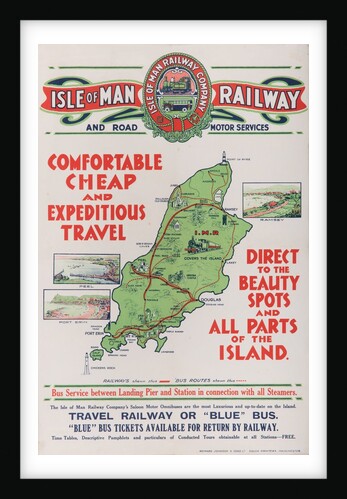 Isle of Man Railway and Road Motor Services. Comfortable cheap and expeditious travel... by Unknown