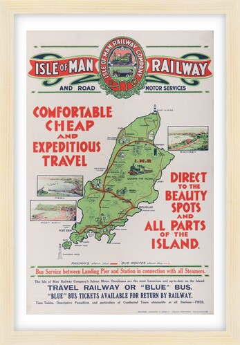 Isle of Man Railway and Road Motor Services. Comfortable cheap and expeditious travel... by Unknown