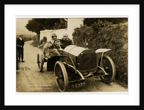 W. Watson, winner of 1908 Tourist Trophy motorcar race by Anonymous