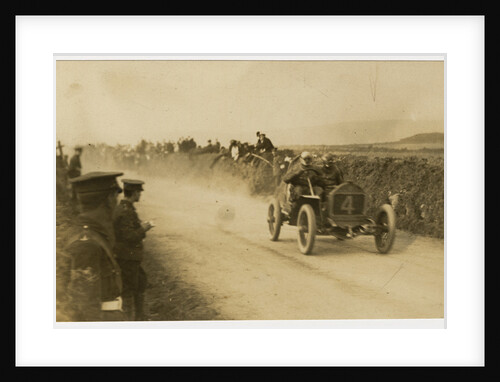 Algernon Lee Guinness in a Darracq, 1908 Tourist Trophy motorcar race by Anonymous